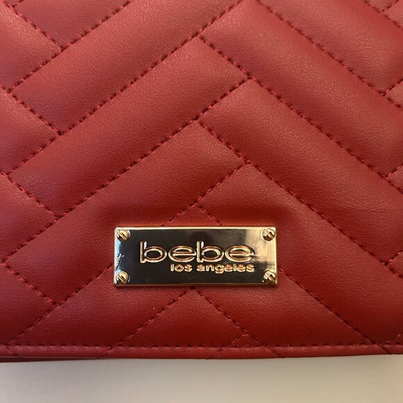 NEW (NWOT) Bebe Mini Sophia Crossbody Bag, rust color w/ goldtone hardware - Picture 4 of 15